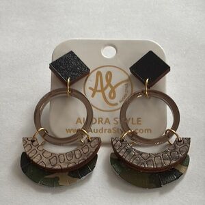 Audra Style Camo Elegant Earrings